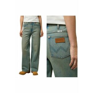 Blugi Dama - Loose Straight - Straight Fit - Talie Medie - 5 Buzunare - Fermoar - Lungi - Bumbac - Albastru - Albastru imagine