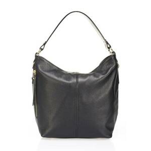Geanta hobo din piele - Negru imagine