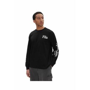 Bluza barbati - bumbac - negru/alb imagine
