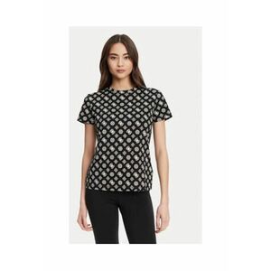 Tricou regular fit de bumbac cu design logo si decolteu la baza gatului imagine