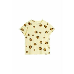 Tricou pentru copii galben - cu buburuze imagine