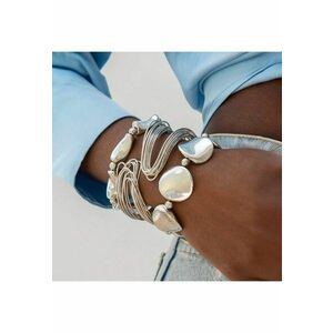 Set 3 bratari argintii - ajustabile - Delila C9 imagine