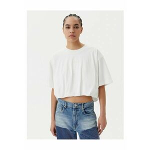 Tricou dama alb - scurt imagine