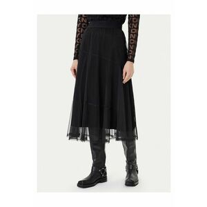 Fusta midi - negru - de femei - imagine