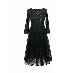 Rochie midi din dantela MINA - Negru imagine