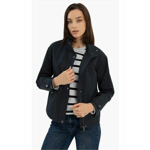 Jacheta scurta de primavara cu fermoar si buzunare J-Melba - bleumarin - Bleumarin imagine