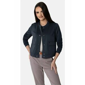 Jacheta bomber usoara cu maneci lungi - J-Kalia - denim - denim imagine