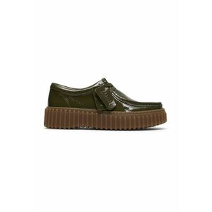 Mocasini de piele Torhill - Verde padure/Kaki inchis imagine