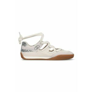 Pantofi sport cu decupaje - Crem/Argintiu imagine
