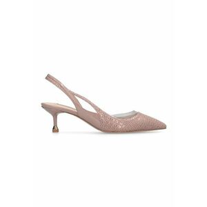 Pantofi cu toc kitten - Roz prafuit imagine
