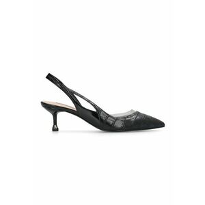 Pantofi cu toc kitten - Negru imagine
