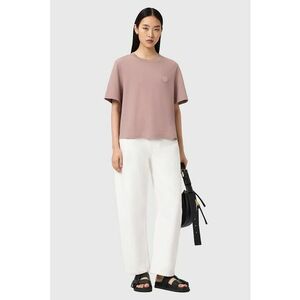 Tricou lejer cu decolteu la baza gatului Lover Lisa - Liliac prafuit imagine