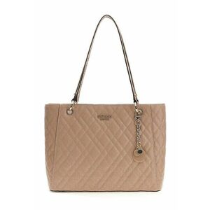 Geanta shopper cu logo metalic Isemay - Bej imagine