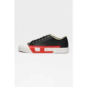 Pantofi sport S-D-Verse low-cut din piele ecologica - Rosu/Negru/Alb murdar imagine