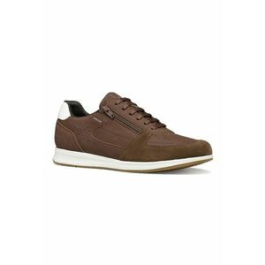 Pantofi sport Avery de piele - Alb/Maro imagine