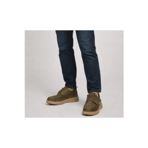 Pantofi casual - barbati - A90007 kaki - piele nabuc - Kaki imagine