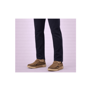 Pantofi casual - barbati - A93230 kaki - piele nabuc - Kaki imagine