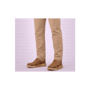 Pantofi casual - barbati - A93230 maro - piele nabuc - Maro imagine