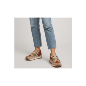 Pantofi sport - dama - KM9207 rosu - piele nabuc - Rosu imagine