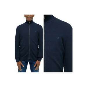 Pulover Barbati - Escondido - Regular Fit - Cu Fermoar - Guler Inalt - Maneci Lungi - Fara Buzunare - Bumbac - M INTL - Negru imagine