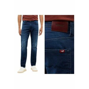 Blugi Barbati - Oregon Slim - Slim Fit - Talie Joasa - 5 Buzunare - Fermoar - Lungi - Bumbac - Albastru - Albastru imagine