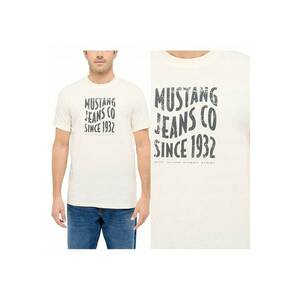 Tricou Barbati - Style Austin - Regular Fit - Maneca Scurta - Decolteu Rotund - Cu Logo - Bumbac - Design Clasic - Alb - Alb imagine
