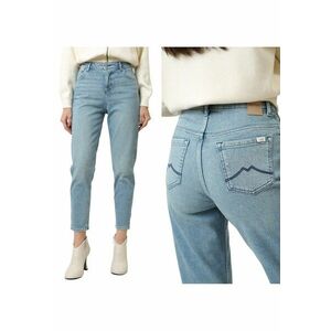 Blugi Dama - Crosby Relaxed Straight - Straight Fit - Talie Medie - 5 Buzunare - Fermoar - Lungi - Bumbac - W30-L30 US - Albastru imagine