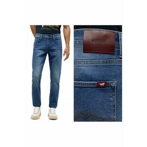 Blugi Barbati - Jeans Oregon Slim - Slim Fit - Talie Medie - 5 Buzunare - Fermoar - Lungi - Bumbac - W33-L30 US - Albastru imagine