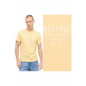 Tricou Barbati - Austin - Regular Fit - Maneca Scurta - Decolteu Rotund - Cu Logo - Bumbac - Design Clasic - 2XL INTL - Galben imagine