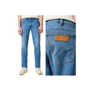 Blugi Barbati - Greensboro - Straight Fit - Talie Medie - 5 Buzunare - Fermoar - Lungi - Bumbac - W40-L34 US - Albastru imagine