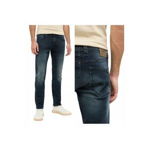 Blugi Barbati - Style Oregon Slim - Slim Fit - Talie Joasa - 5 Buzunare - Fermoar - Lungi - Bumbac - W31-L30 US - Albastru imagine