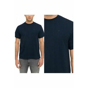 Tricou Barbati - Allentown - Regular Fit - Maneca Scurta - Decolteu Rotund - Cu Logo - Bumbac - Design Clasic - M INTL - Albastru imagine
