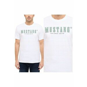 Tricou Barbati - Style Austin - Regular Fit - Maneca Scurta - Decolteu Rotund - Cu Logo - Bumbac - Design Clasic - M INTL - Alb imagine
