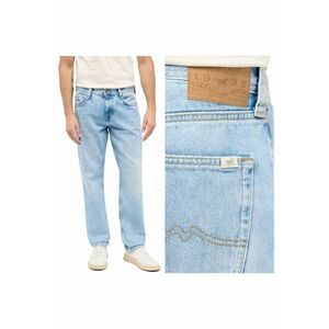 Blugi Barbati - Denver Straight - Straight Fit - Talie Medie - 5 Buzunare - Fermoar - Lungi - Bumbac - Albastru - Albastru imagine