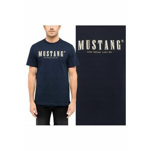 Tricou Barbati - Austin - Regular Fit - Maneca Scurta - Decolteu Rotund - Cu Logo - Bumbac - Design Clasic - M INTL - Albastru imagine