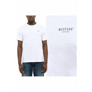 Tricou Barbati - Austin - Regular Fit - Maneca Scurta - Decolteu Rotund - Cu Logo - Bumbac - Design Clasic - 5XL INTL - Alb imagine
