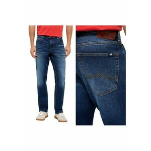 Blugi Barbati - Style Denver Straight - Straight Fit - Talie Medie - 5 Buzunare - Fermoar - Lungi - Bumbac - Albastru imagine