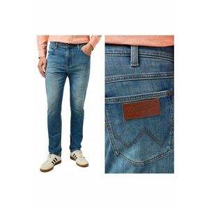 Blugi Barbati - Larston - Slim Fit - Talie Joasa - 5 Buzunare - Fermoar - Lungi - Bumbac - W30-L34 US - Albastru imagine