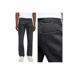 Blugi Barbati - West - Straight Fit - Talie Medie - 5 Buzunare - Fermoar - Lungi - Bumbac - W31-L34 US - Negru imagine