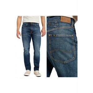 Blugi Barbati - Brooklyn - Straight Fit - Talie Medie - 5 Buzunare - Fermoar - Lungi - Bumbac - W31-L34 US - Albastru imagine