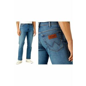 Blugi Barbati - Texas - Straight Fit - Talie Medie - 5 Buzunare - Fermoar - Lungi - Bumbac - W31-L32 US - Albastru imagine