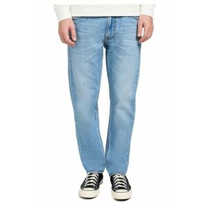 Blugi Barbati - Daren Zip Fly - Slim Fit - Talie Medie - 5 Buzunare - Fermoar - Lungi - Bumbac - Albastru - Albastru imagine