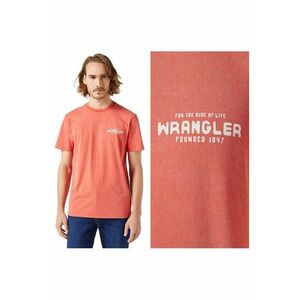 Tricou Barbati - Graphic Tee - Regular Fit - Maneca Scurta - Decolteu Rotund - Cu Logo - Bumbac - Design Clasic - Rosu imagine