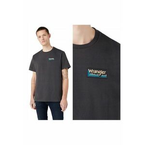 Tricou Barbati - Graphic Tee - Regular Fit - Maneca Scurta - Decolteu Rotund - Cu Logo - Bumbac - Design Clasic - M INTL - Negru imagine