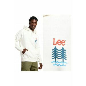 Hanorac Barbati - Graphic Hoodie - Regular Fit - Cu Gluga - 1 Buzunar - Maneci Lungi - Bumbac - Fara Inchidere - Alb - Alb imagine
