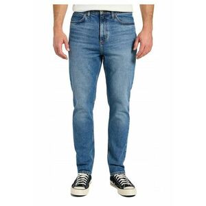 Blugi Barbati - Austin - Slim Fit - Talie Medie - 5 Buzunare - Fermoar - Lungi - Bumbac - W33-L34 US - Albastru imagine