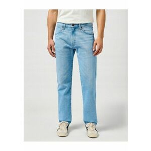 Blugi Barbati - Frontier - Straight Fit - Talie Medie - 5 Buzunare - Fermoar - Lungi - Bumbac - Albastru - Albastru imagine
