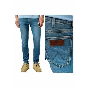 Blugi Barbati - Bryson - Slim Fit - Talie Medie - 5 Buzunare - Fermoar - Lungi - Bumbac - Albastru - Albastru imagine