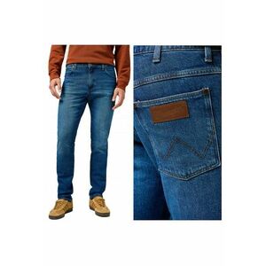Blugi Barbati - River - Slim Fit - Talie Medie - 5 Buzunare - Fermoar - Lungi - Bumbac - W31-L30 US - Albastru imagine