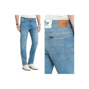 Blugi Barbati - 19 Series - Straight Fit - Talie Medie - 5 Buzunare - Fermoar - Lungi - Bumbac - W33-L36 US - Albastru imagine